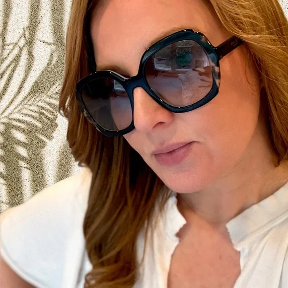 Prada Oversized Sunglasses Black Tortoise Gradient NWOT Italy - Picture 12 of 12